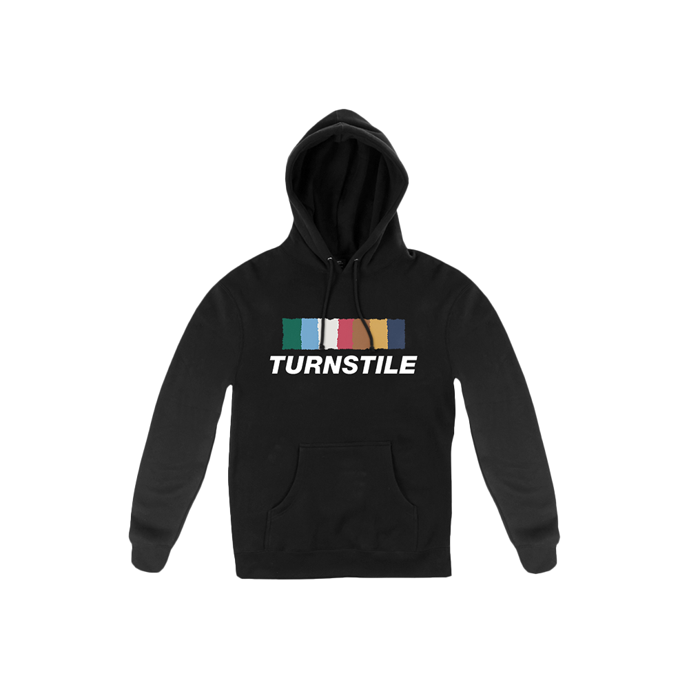 TURNSTILE "COLOUR WALL" BLACK HOODIE