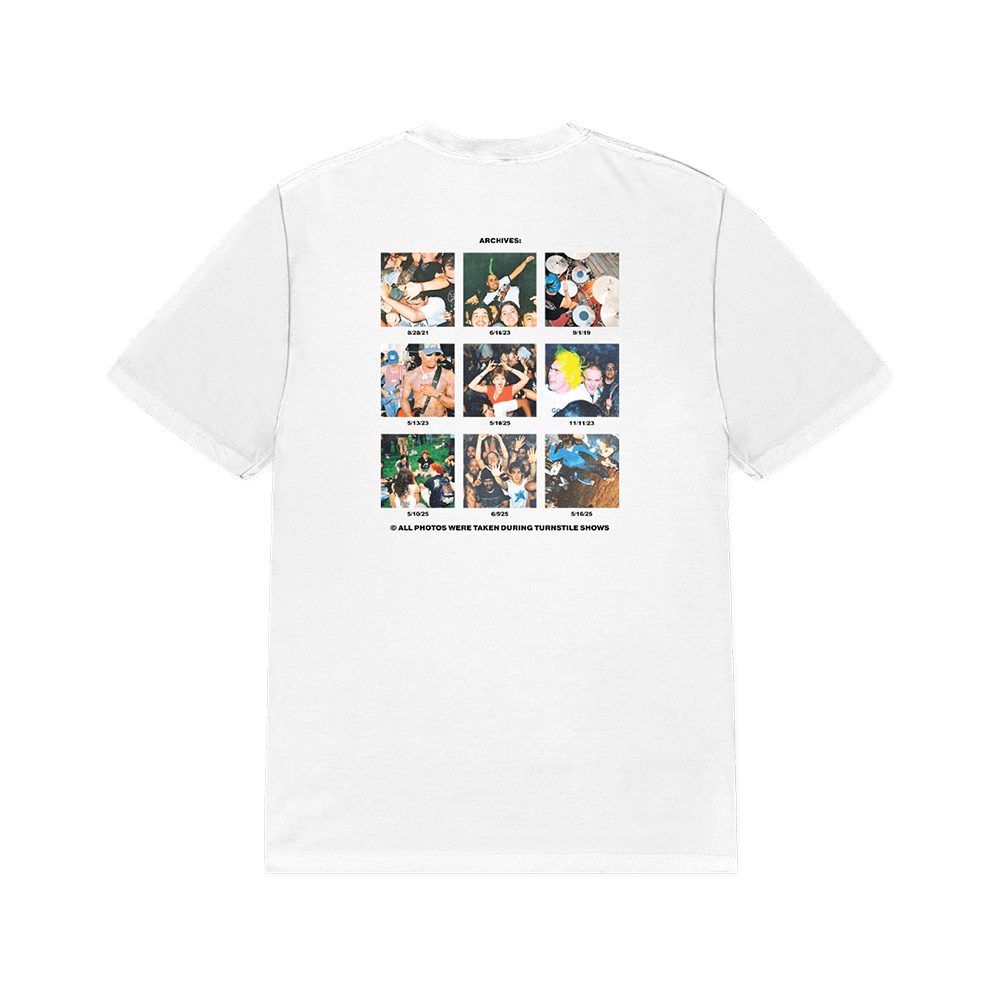 TURNSTILE "ARCHIVE" WHITE TEE