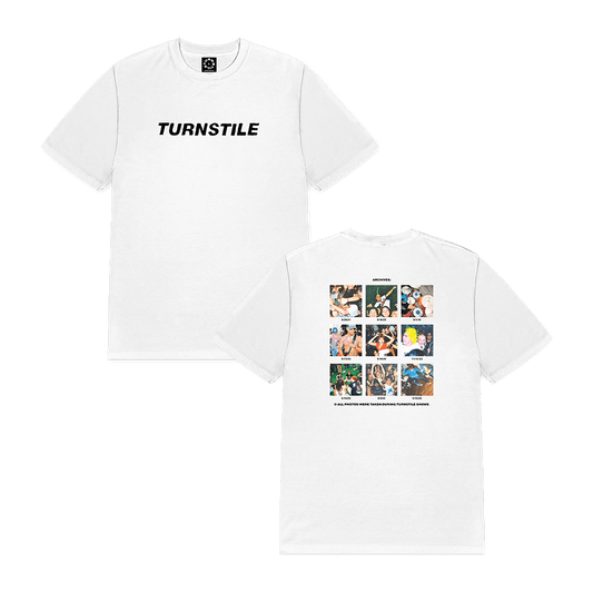 TURNSTILE "ARCHIVE" WHITE TEE