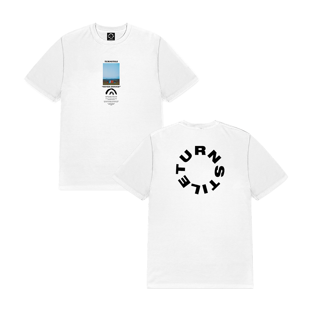 TURNSTILE "NEVER ENOUGH COLOR WALL" WHITE TEE