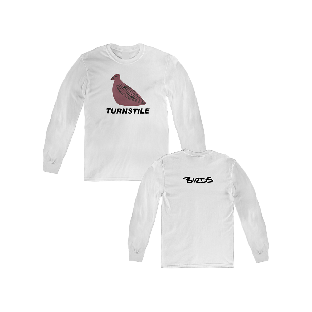 TURNSTILE "BIRDS" WHITE LONGSLEEVE