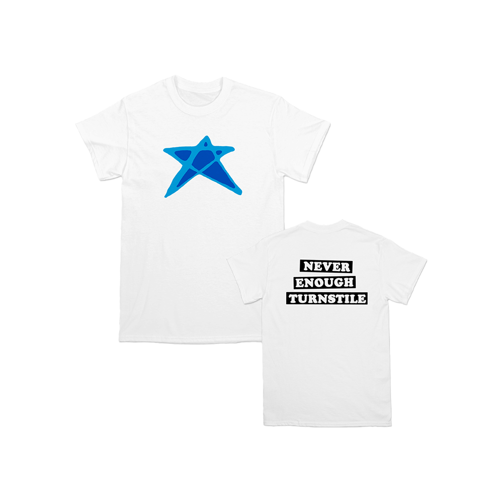 TURNSTILE "CARPET NEVER ENOUGH TS STAR" WHITE TEE