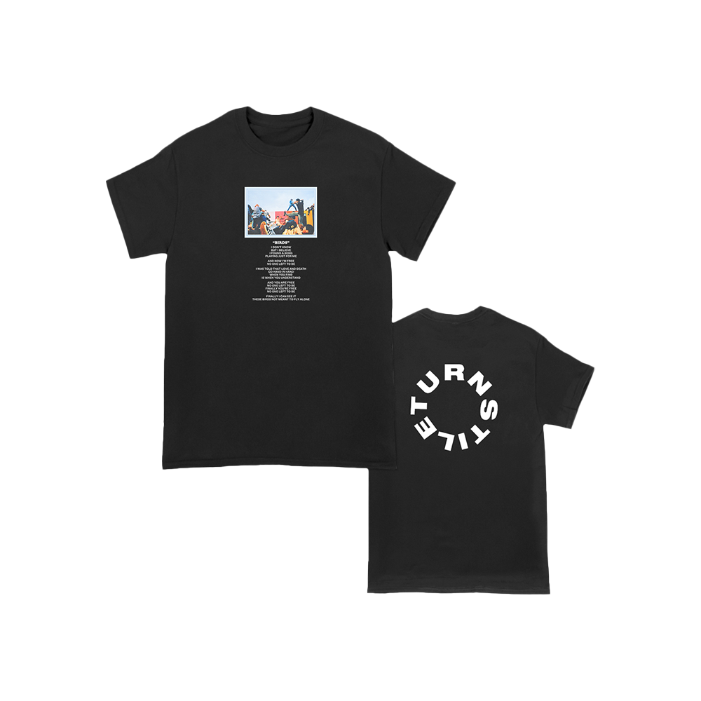 TURNSTILE "BIRDS LYRIC" BLACK TEE