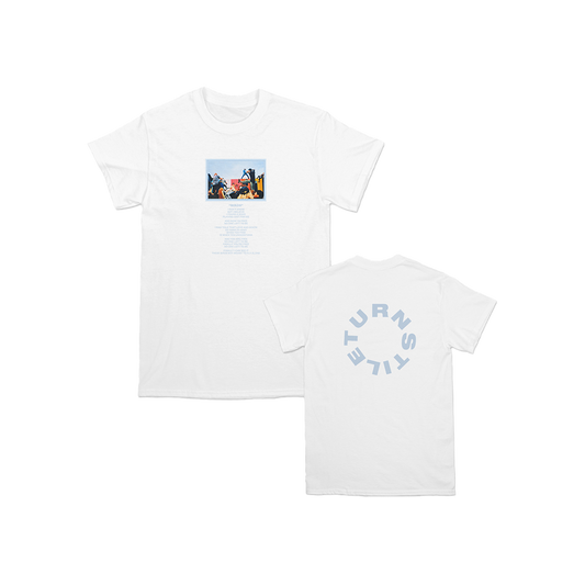 TURNSTILE "BIRDS LYRIC" WHITE TEE