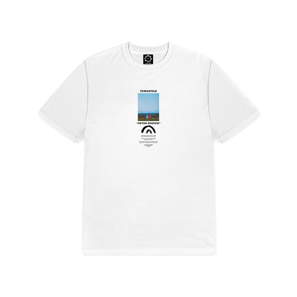 TURNSTILE "NEVER ENOUGH COLOR WALL" WHITE TEE