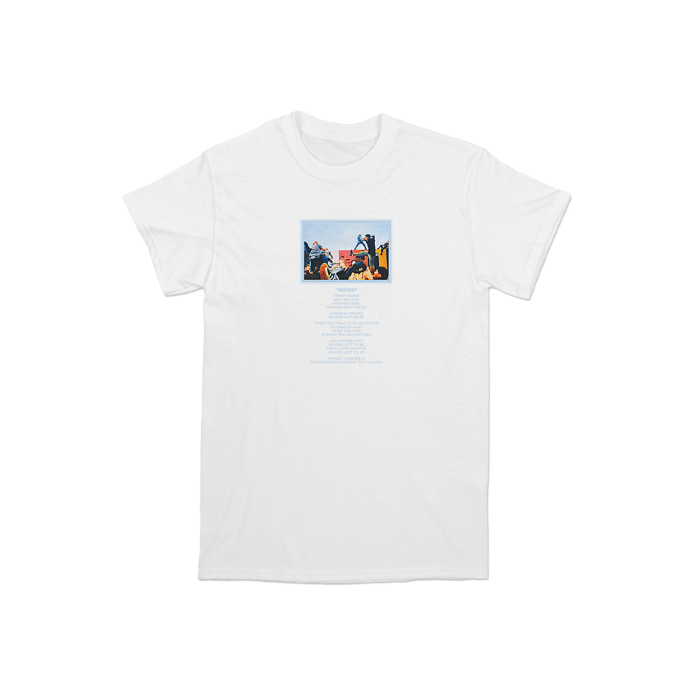 TURNSTILE "BIRDS LYRIC" WHITE TEE